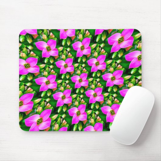 Muster der rosa tropischen Blume Mousepad (Mit Mouse)