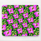 Muster der rosa tropischen Blume Mousepad (Vorne)