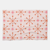 Muster der rosafarbenen atomaren Sternexplosionen  Geschirrtuch (Horizontal)