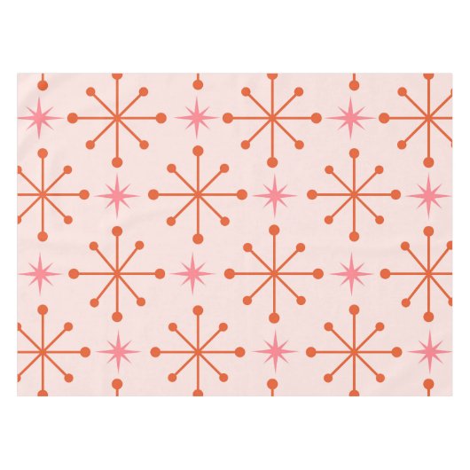 Muster der rosafarbenen atomaren Sternexplosionen  Tischdecke (Vorderseite (Horizontal))