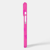 Muster der rosafarbenen Monogramm-Kreise Case-Mate iPhone Hülle (Rückseite / Links)