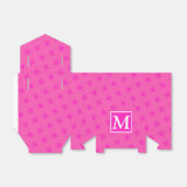 Muster der rosafarbenen Monogramm-Kreise Geschenkschachtel (Ungefaltet)