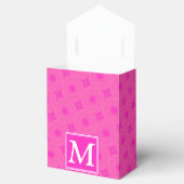 Muster der rosafarbenen Monogramm-Kreise Geschenkschachtel (Geöffnet)