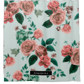 Muster der Rose Duschvorhang (Vorderseite)