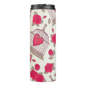 Muster der Rose für Vogelkäfige Thermosbecher (Rückseite)