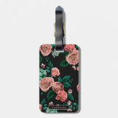 Muster der Rose Gepäckanhänger (Rückseite vertikal)