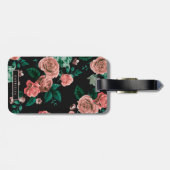 Muster der Rose Gepäckanhänger (Rückseite horizontal)