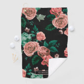 Muster der Rose Golfhandtuch (Insitu)