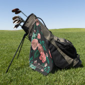 Muster der Rose Golfhandtuch (Gras)
