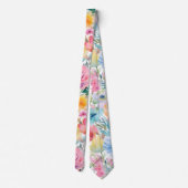 Muster der Rose in Rosa Krawatte (Rückseite)