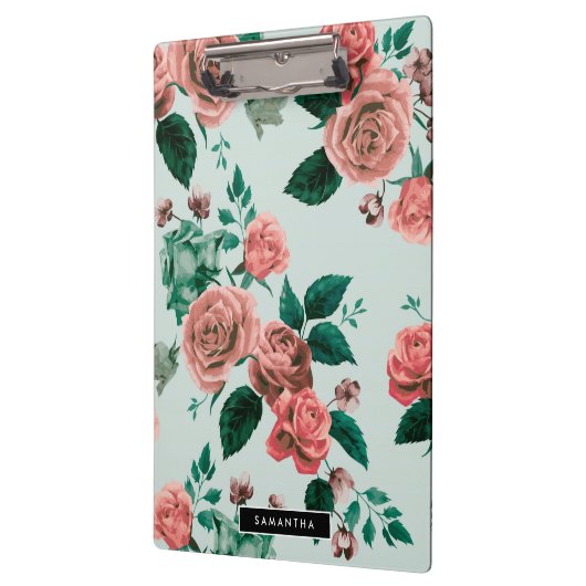 Muster der Rose Klemmbrett (Links)