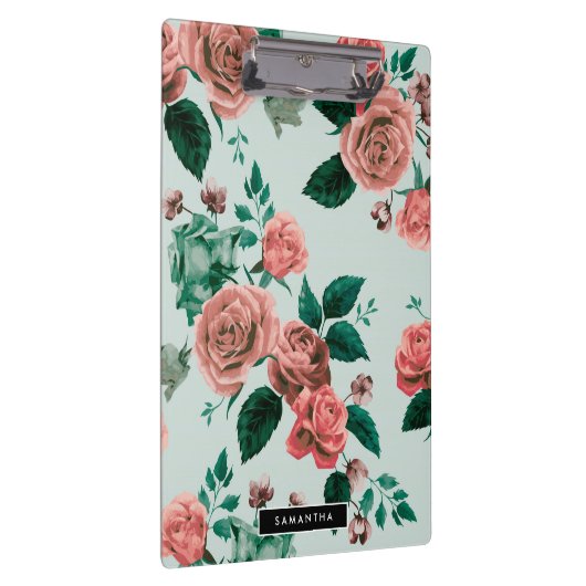 Muster der Rose Klemmbrett (Rechts)