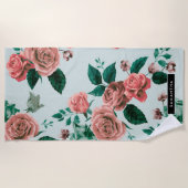 Muster der Rose Strandtuch (Vorderseite)