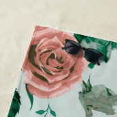 Muster der Rose Strandtuch (Beispiel)