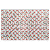 Muster der roten Blume | Chinoiserie Style Stoff (Yard (91,4 cm))
