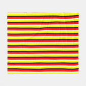 Muster der roten gelben Streifen Fleecedecke (Vorderseite (Horizontal))