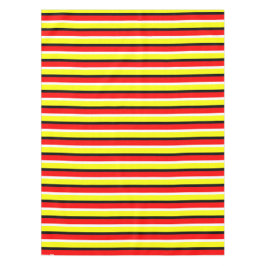 Muster der roten gelben Streifen Tischdecke