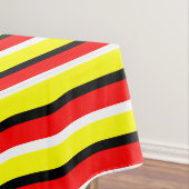 Muster der roten gelben Streifen Tischdecke (Beispiel)