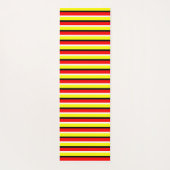 Muster der roten gelben Streifen Yogamatte (Rückseite)