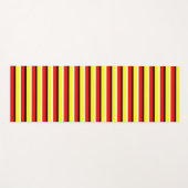 Muster der roten gelben Streifen Yogamatte (Vorderseite (Horizontal))