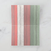 Muster der roten grünen Holzplanen Karte (Innenseite)