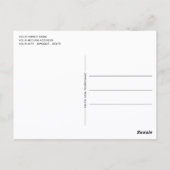 Muster der roten grünen Holzplanen Postkarte (Rückseite)