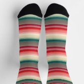 Muster der roten grünen Linie Socken (Oben)