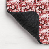 Muster der roten Kreise Mousepad (Ecke)