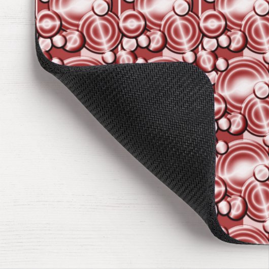 Muster der roten Kreise Mousepad (Ecke)