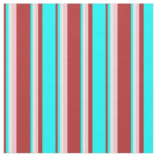Muster der roten, roten und rosa Linien Stoff (Nahaufnahme)