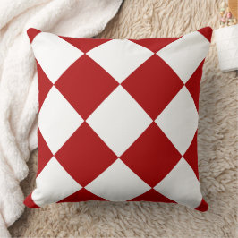 Muster der roten und weißen Karton Kissen