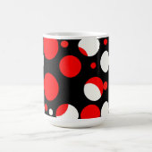 Muster der roten und weißen Kreise Kaffeetasse (Mittel)