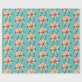 Muster der rückseitigen Atomenstars Geschenkpapier (Flach)