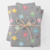 Muster der rückwärts gerichteten Atomsprengköpfe Geschenkpapier Set (Beispiel)