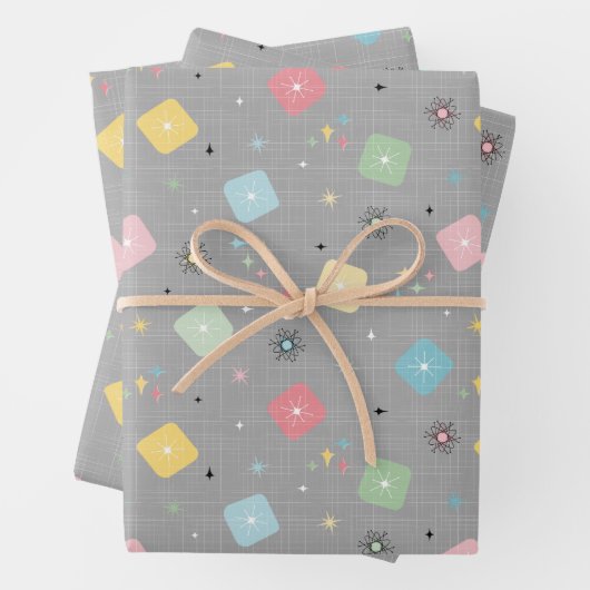 Muster der rückwärts gerichteten Atomsprengköpfe Geschenkpapier Set (Beispiel)