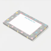 Muster der rückwärts gerichteten Atomsprengköpfe Post-it Klebezettel (angewinkelt)