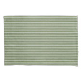 Muster der rustikalen grünen Streifen Kissenbezug (Vorderseite)