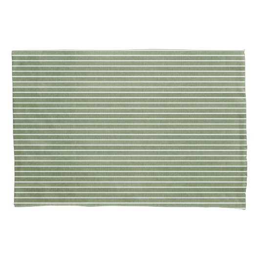 Muster der rustikalen grünen Streifen Kissenbezug (Vorderseite)