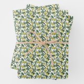 Muster der rustikalen Watercolor Green Olive Branc Geschenkpapier Set (Beispiel)