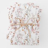Muster der rustikalen Wildblume Geschenkpapier Set (Beispiel)