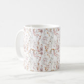 Muster der rustikalen Wildblume Kaffeetasse (Vorderseite Links)
