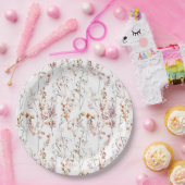 Muster der rustikalen Wildblume Pappteller (Party)