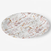 Muster der rustikalen Wildblume Pappteller (Schrägansicht)