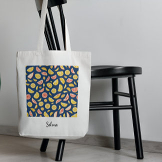 Muster der saftigen Zitronen Tote Tasche