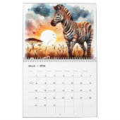 Muster der Savanna Grasslands Kalender (Mär 2026)