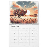 Muster der Savanna Grasslands Kalender (Jan 2026)