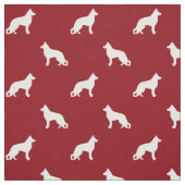 Muster der Schäferhund-HundeSilhouette-GSD Stoff (Muster)