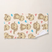 Muster der Schluchten, Niedliche Schluchten, Herze Badhandtuch Set (Handtuch)