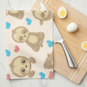 Muster der Schluchten, Niedliche Schluchten, Herze Geschirrtuch (Viertel Falte)