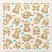 Muster der Schluchten, Niedliche Schluchten, Herze Glasuntersetzer (Vorderseite)